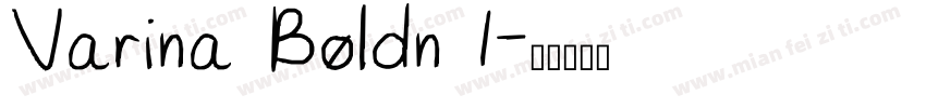 Varina Boldn 1字体转换